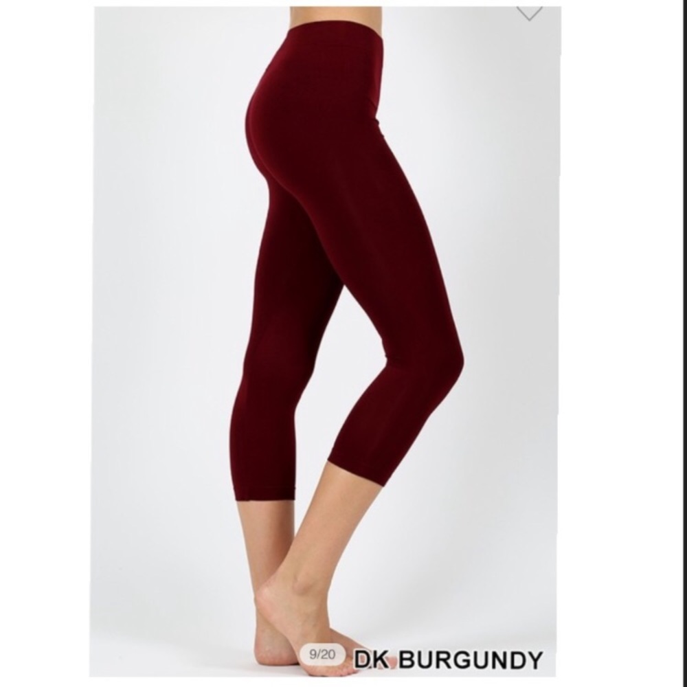 Dark Burgundy Leggings